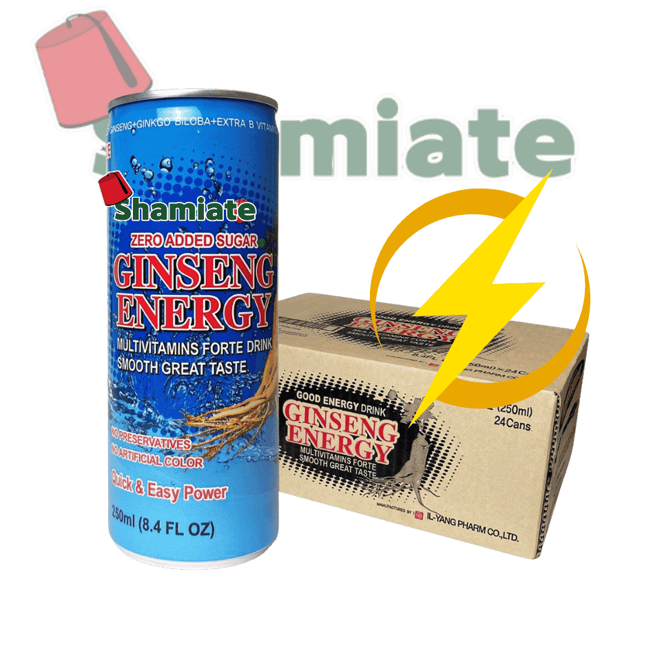 Boisson énergétique (Ginseng Energy, 250 ml, 24 Pièces)