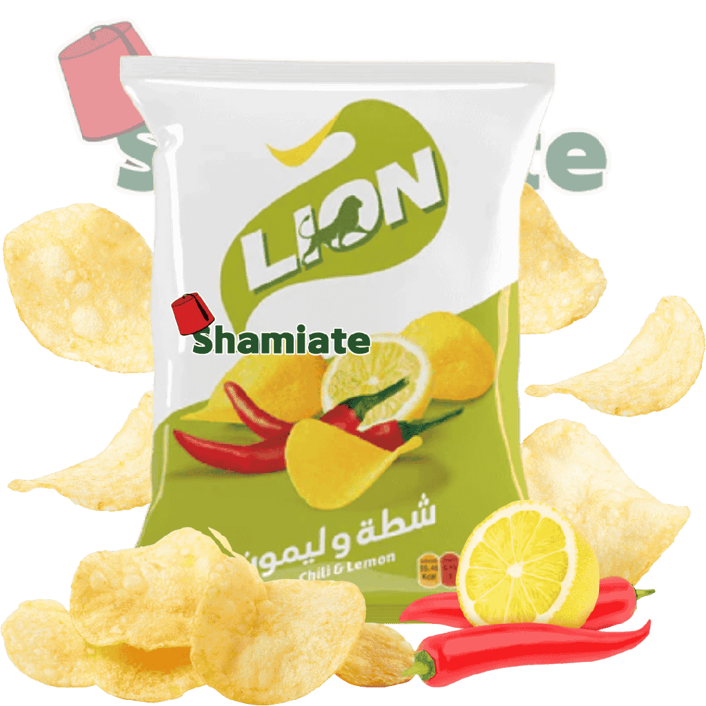Chips (Lion, Piment et Citron, 90 gm, 15 Pièces)