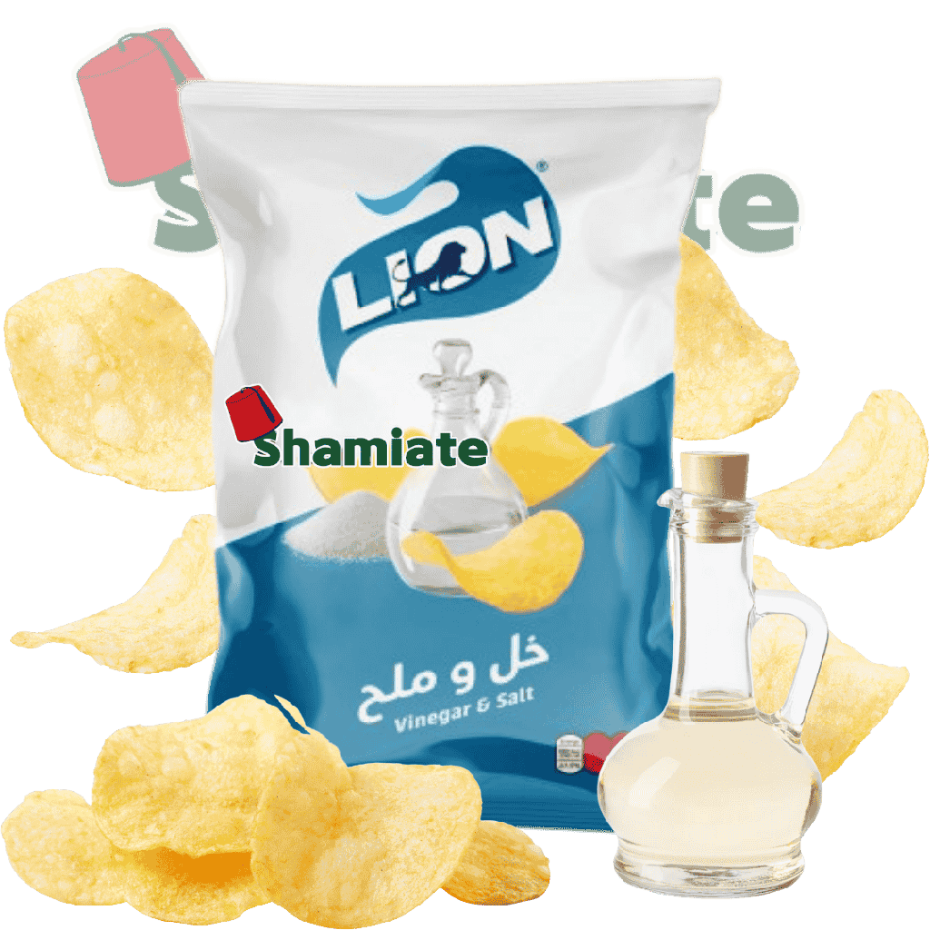 Chips (Lion, Vinaigre et Sel, 90 gm, 15 Pièces)