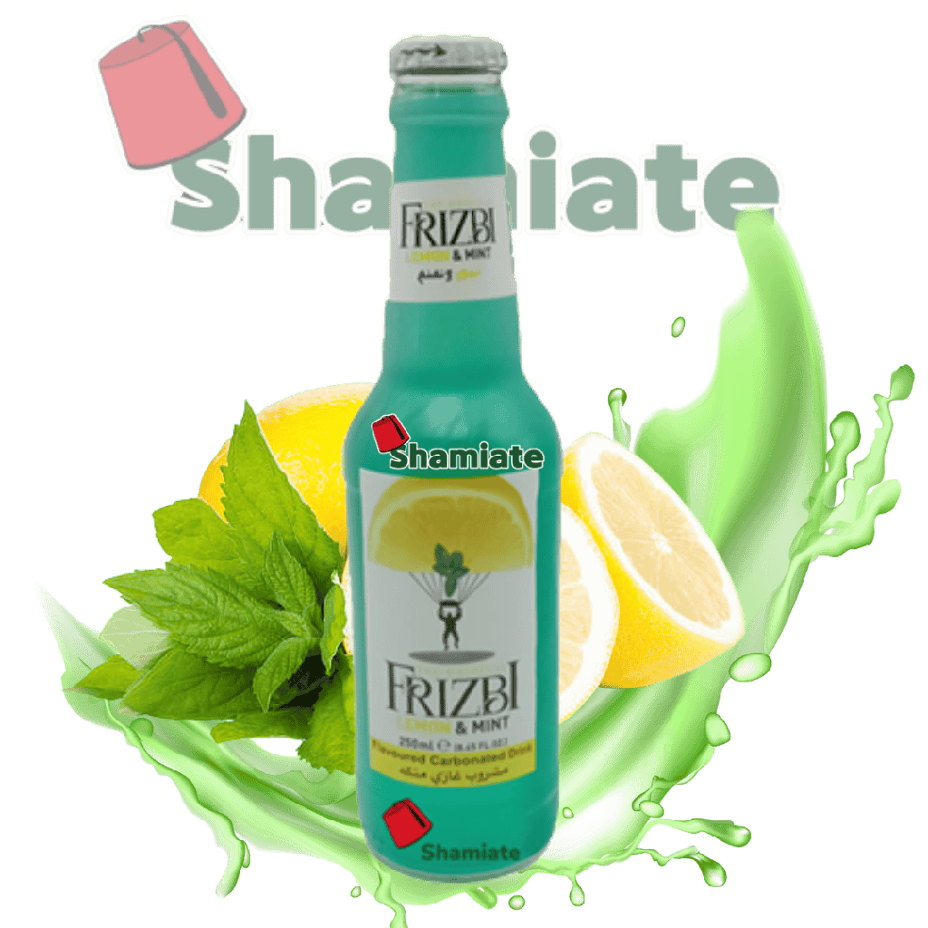 Boisson Gazeuse (Frizbi, Citron menthe, 250 ml, 24 Pièces)