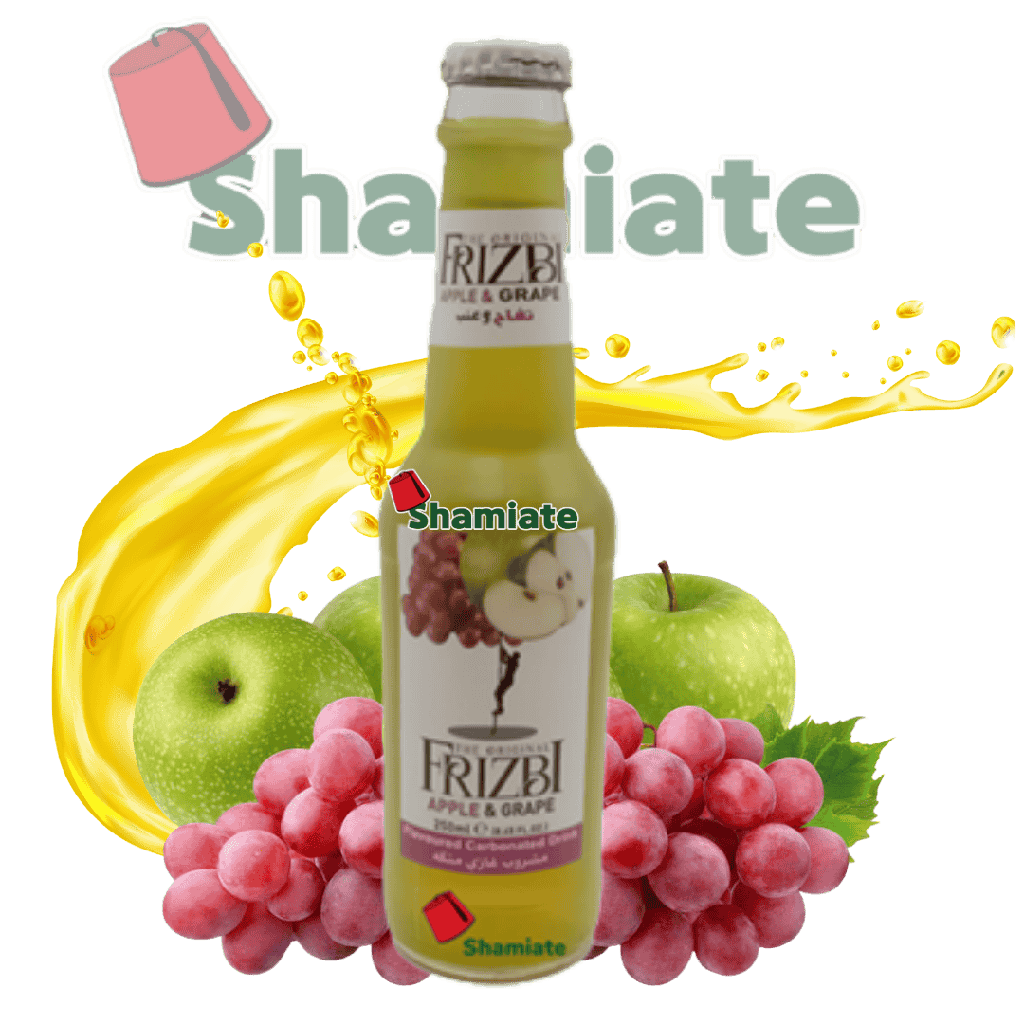 Boisson Gazeuse (Frizbi, Pomme & Raisin, 250 ml, 24 Pièces)