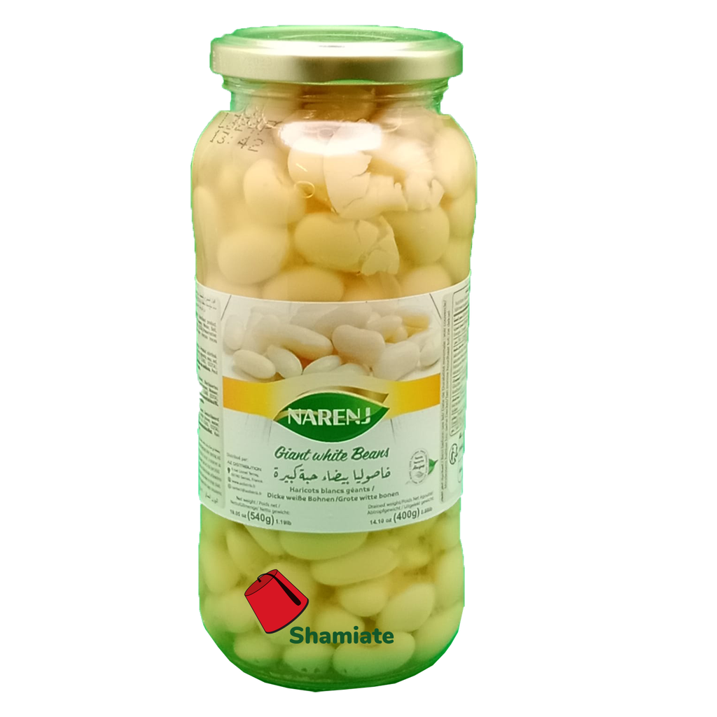 Canned White Beans (Narenj, Giants in a Jar, 580 gm, 12 Pieces)