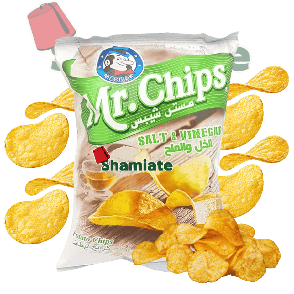 Chips (Mr. Chips, Vinaigre et Sel, 75 gm, 20 Pièces)