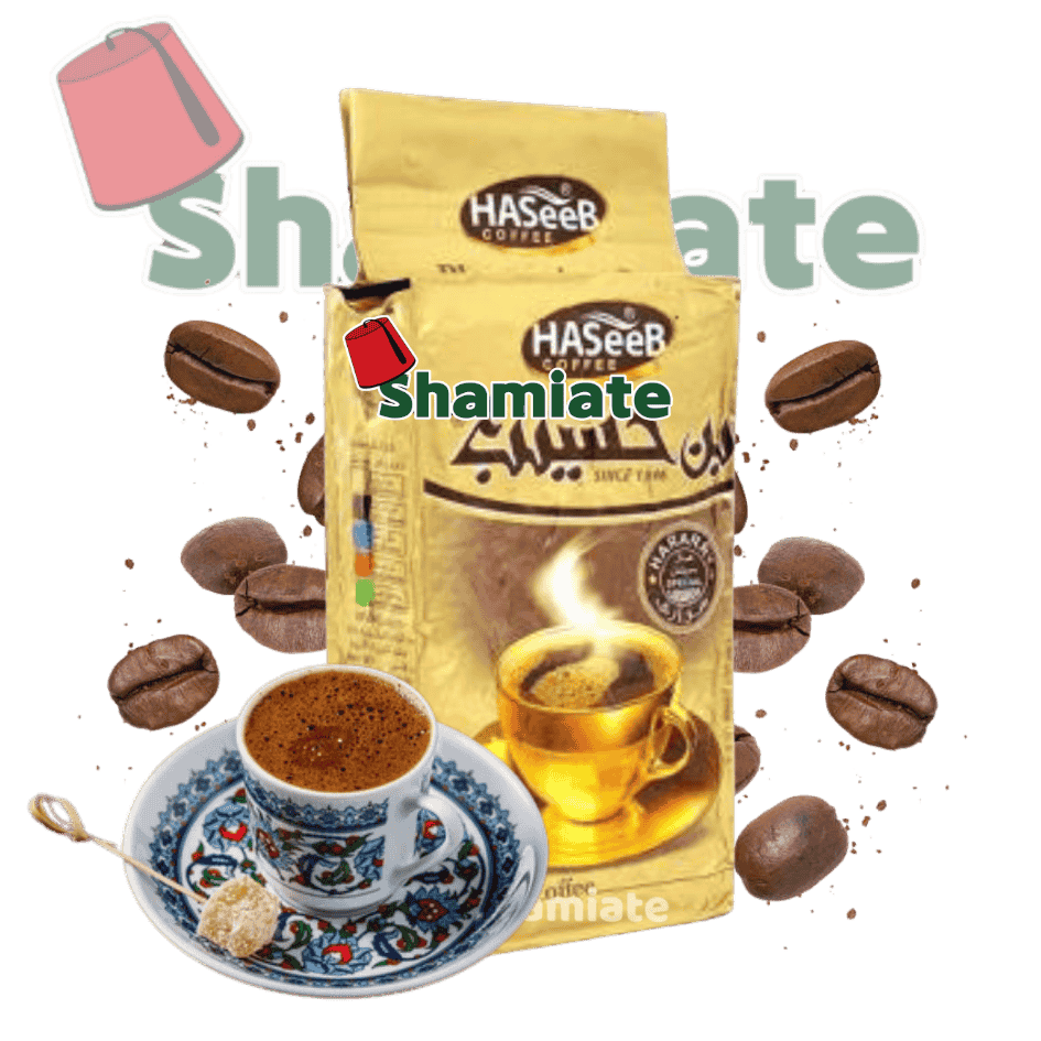 قهوة عربية (حسيب, حب هال, 500 غرام, 10 وحدات)