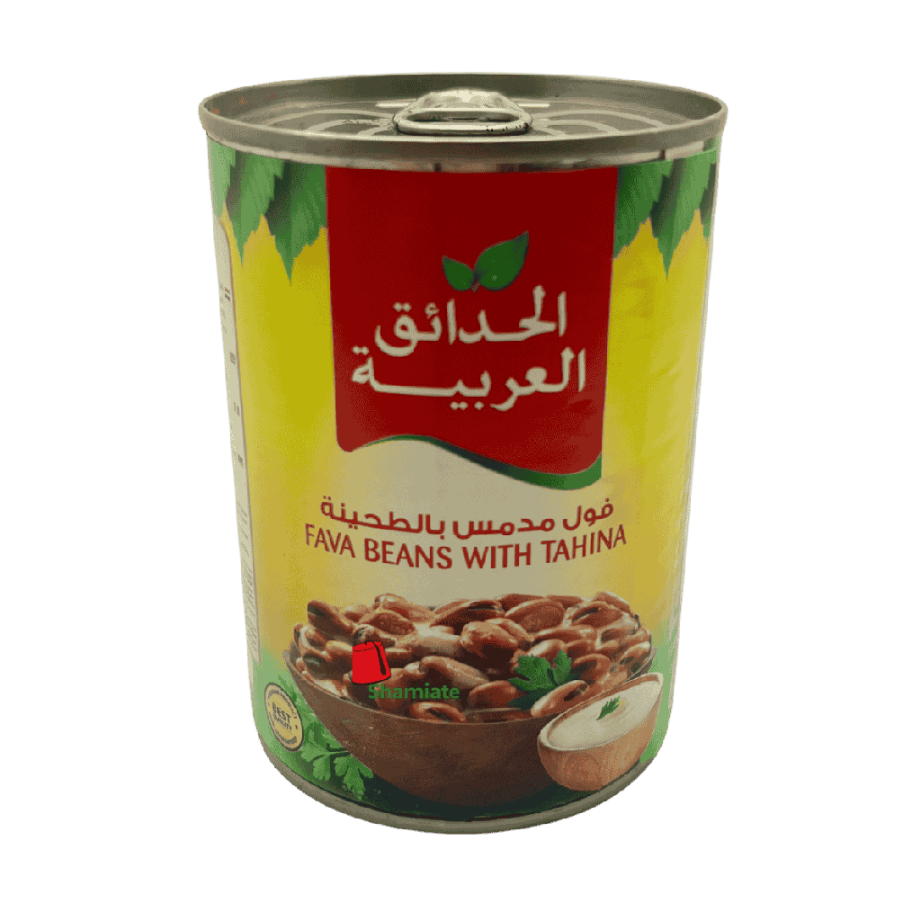 Canned Broad Beans (Foul) (Arabian Gardens, Tahina, 400 gm, 24 Pieces)