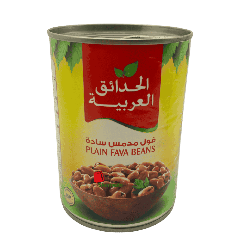 فول معلب (الحدائق العربيه, سادة, 400 غرام, 24 وحدة)