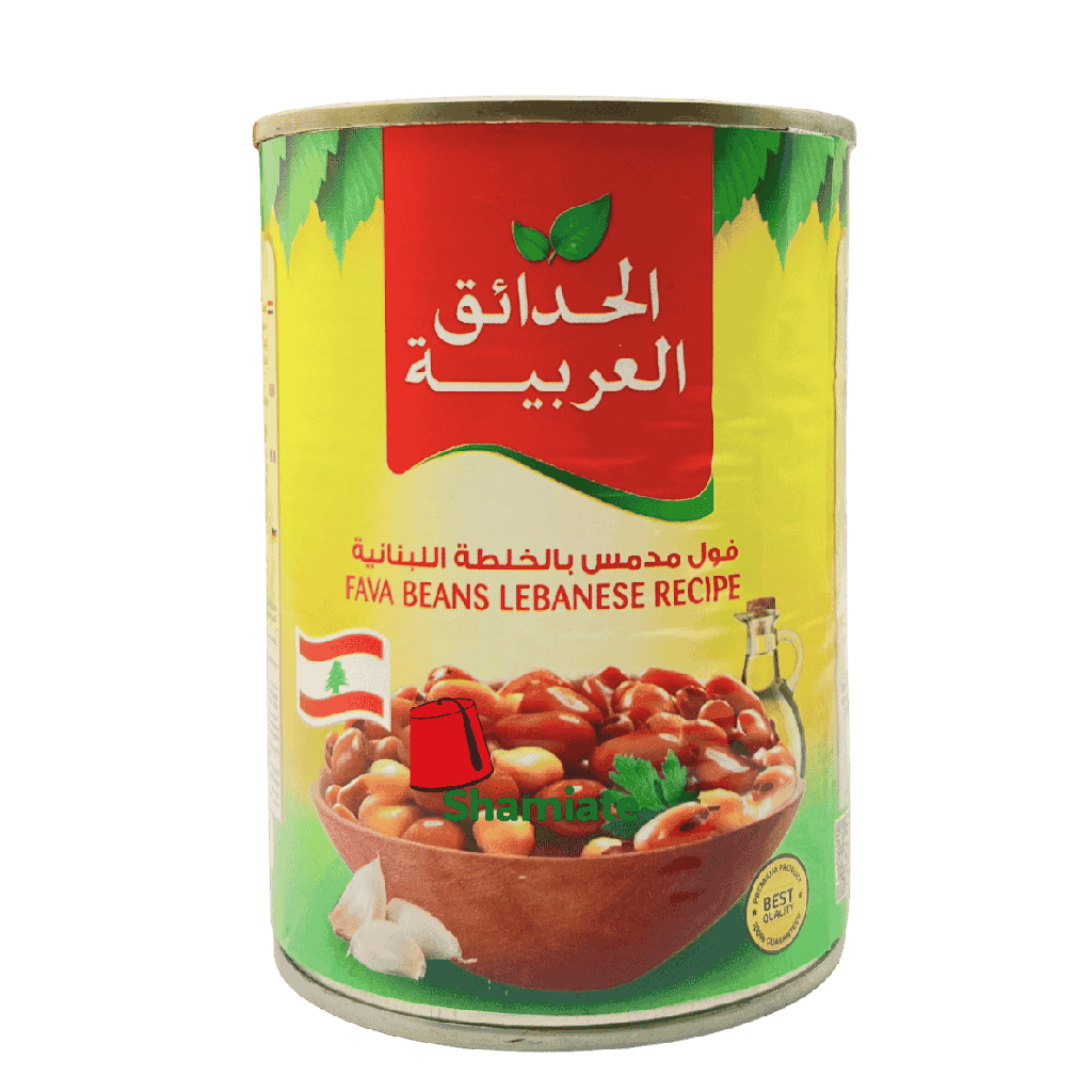 Canned Broad Beans (Foul) (Arabian Gardens, Lebanese recipe, 400 gm, 24 Pieces)