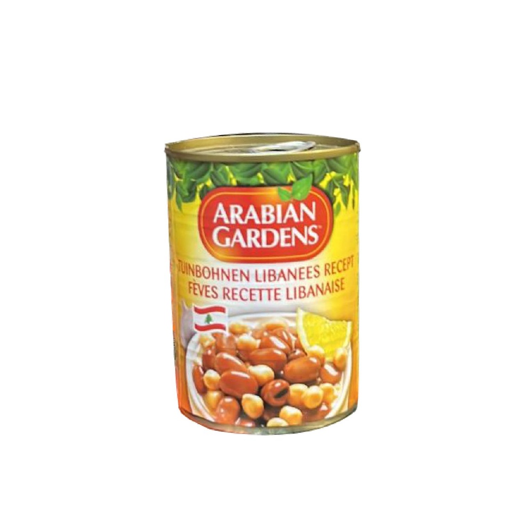 Fèves en Conserve (Foul) (Arabian Gardens, Recette Libanaise, 400 gm, 24 Pièces)