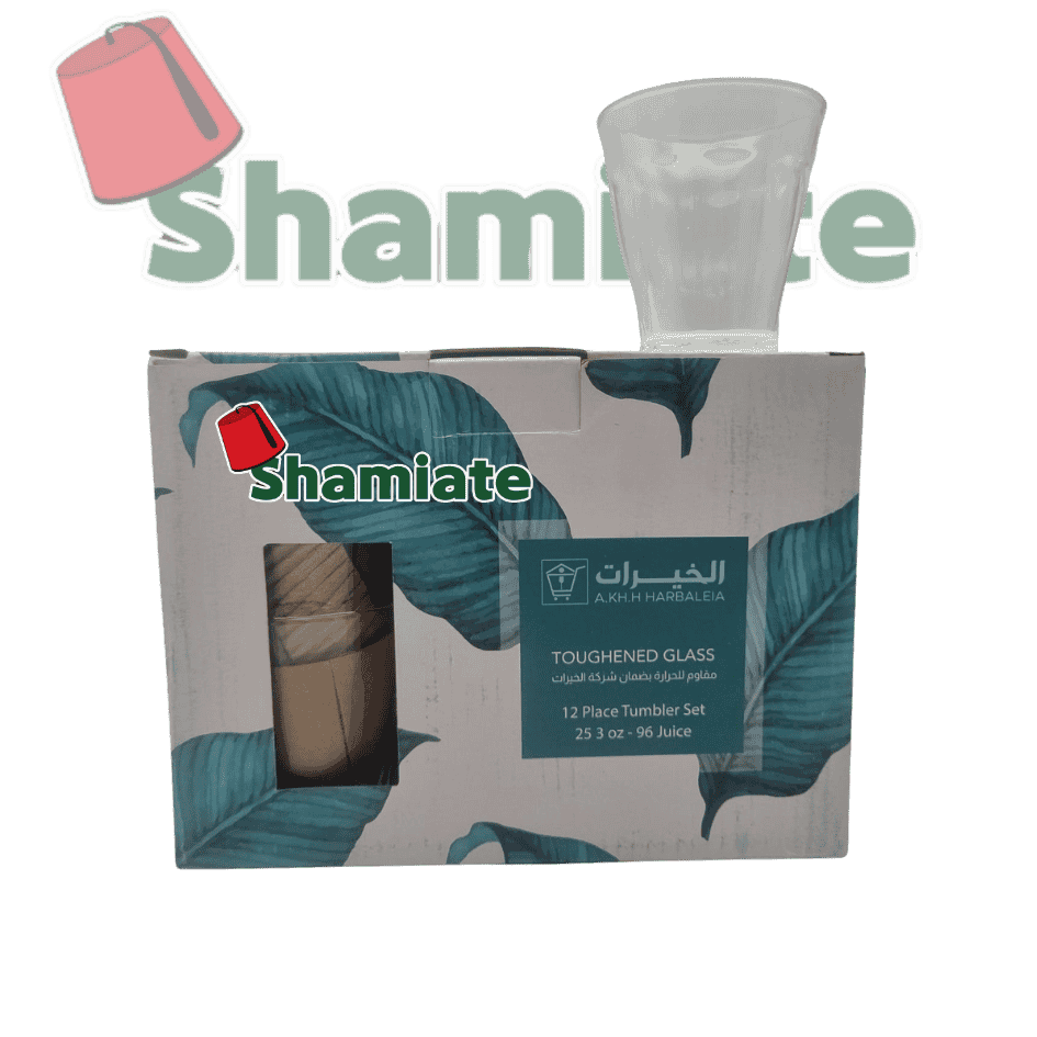 Ensemble de 12 petites tasses à thé en verre /LM45-19