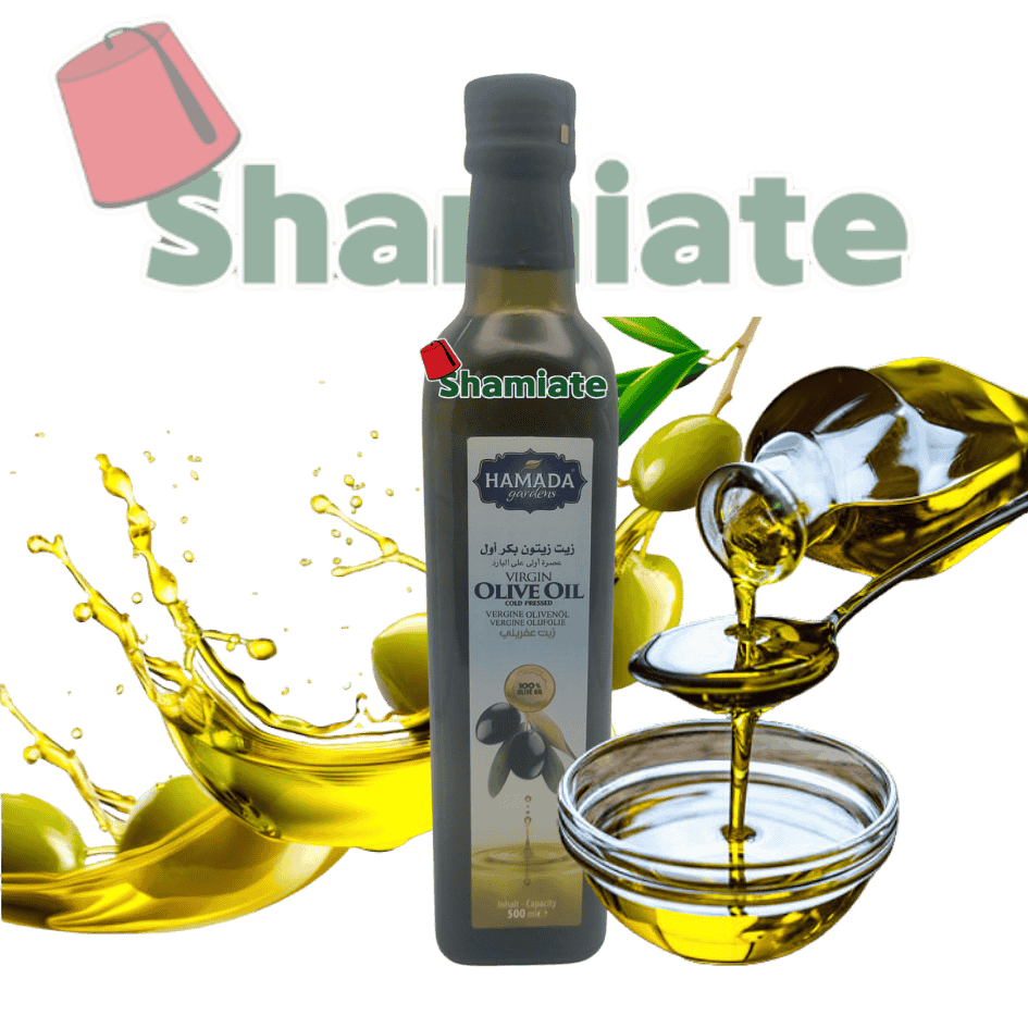 Huile D'Olive (Hamada, Extra Vierge Libanais, 500 ml, 12 Pièces)