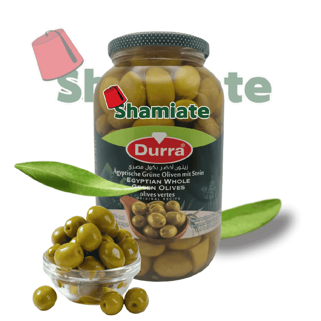 Olives Vertes (Egypte, Durra, 1.4 Kg, 6 Pièces)
