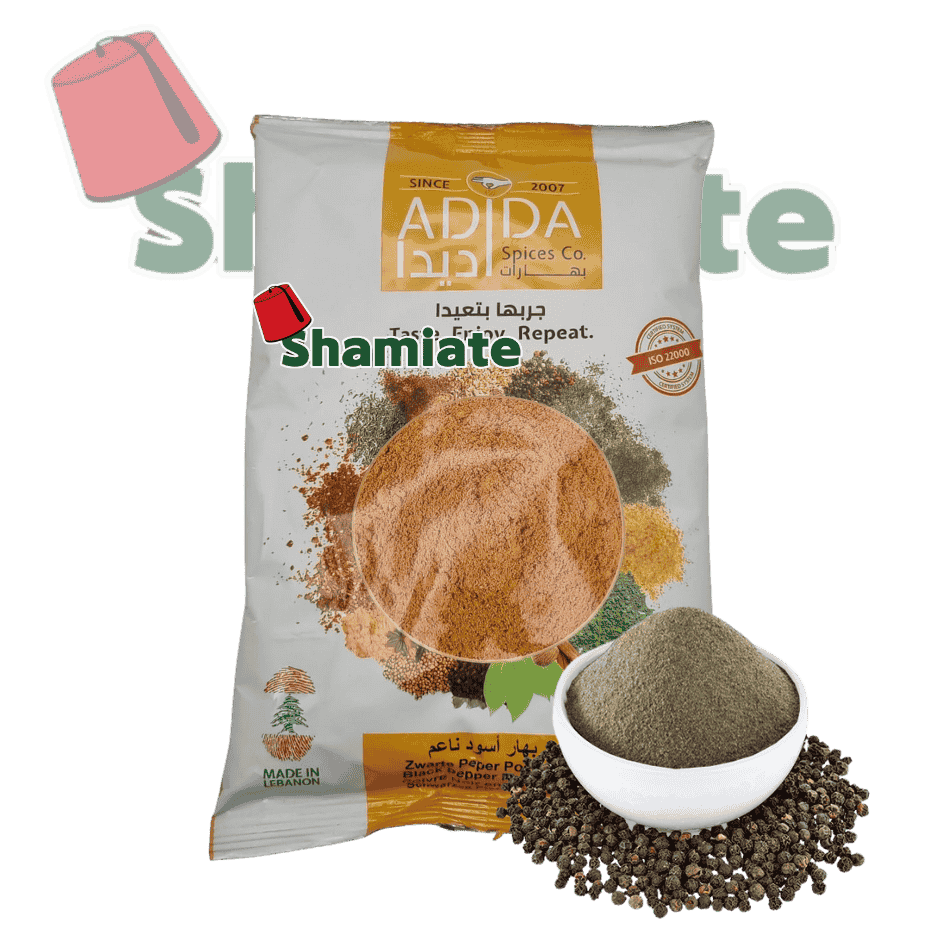 Poivre Noir Moulu (Adida, 500 gm, 1 Pièce)