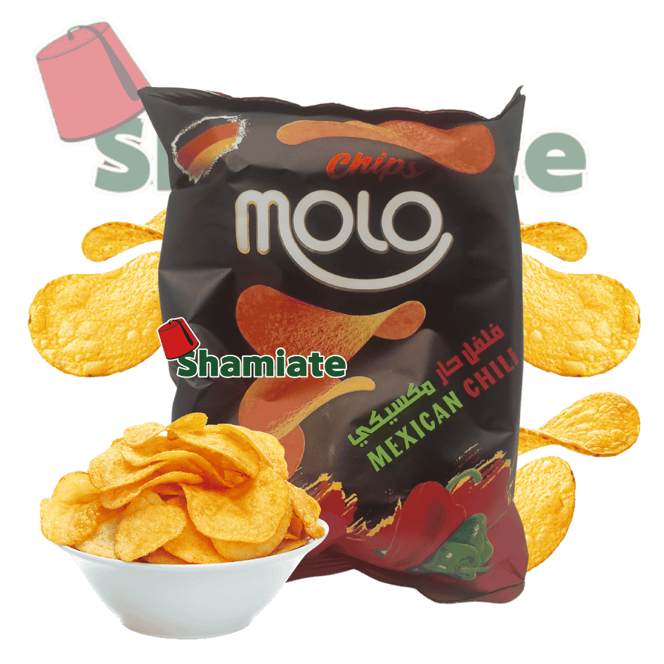 Chips (Molo, Piment Mexicain, 40 gm, 12 Pièces)