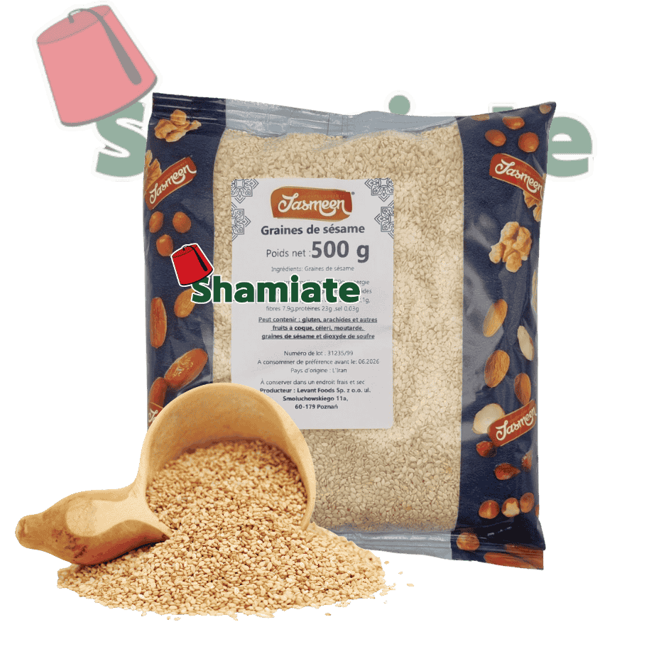 Raw Sesame (Jasmeen, 500 gm, 1 Pièce)