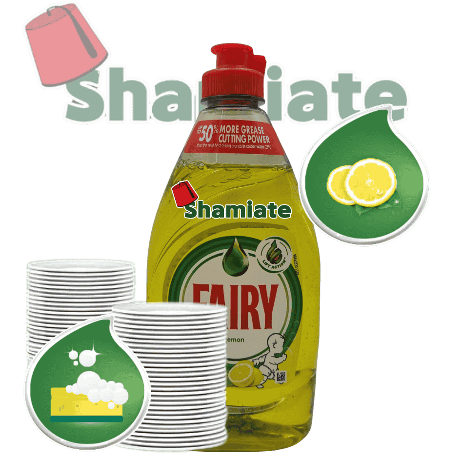 Liquide-Vaisselle (Fairy,Citron, 320 ml x 10 Pièces)