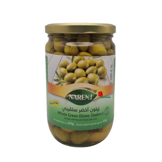 Salkini Green Olives (Narenj, 600 gm, 12 Pieces)