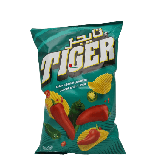 Chips (Tiger, Piment Doux, 90 gm, 12 Pièces)