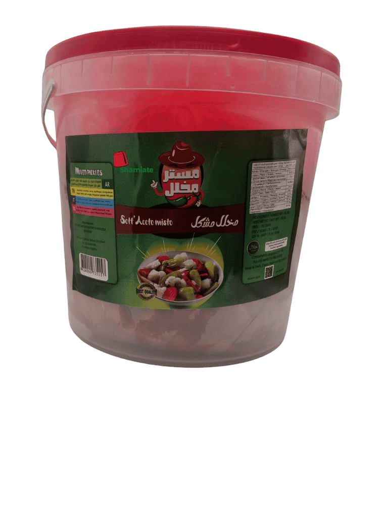 Pickled Mixed Vegetables (Mester, Hot Sauce, 10 kg, 1 Piece)