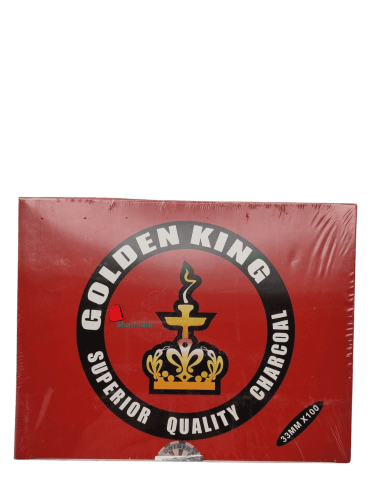 Charbon Shisha (Golden King, 33 mm, 24 Pièces)
