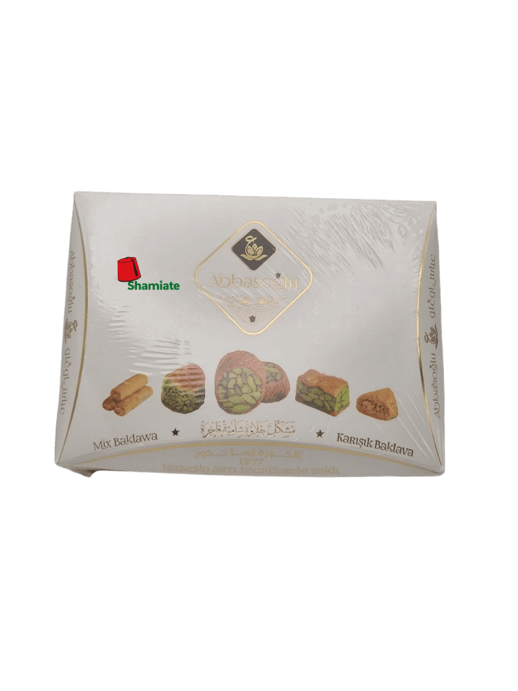  حلويات سورية فاخرة (عباس اوغلو, بقلاوة مشكلة اكسترا, 150 غرام, 18 وحدة)