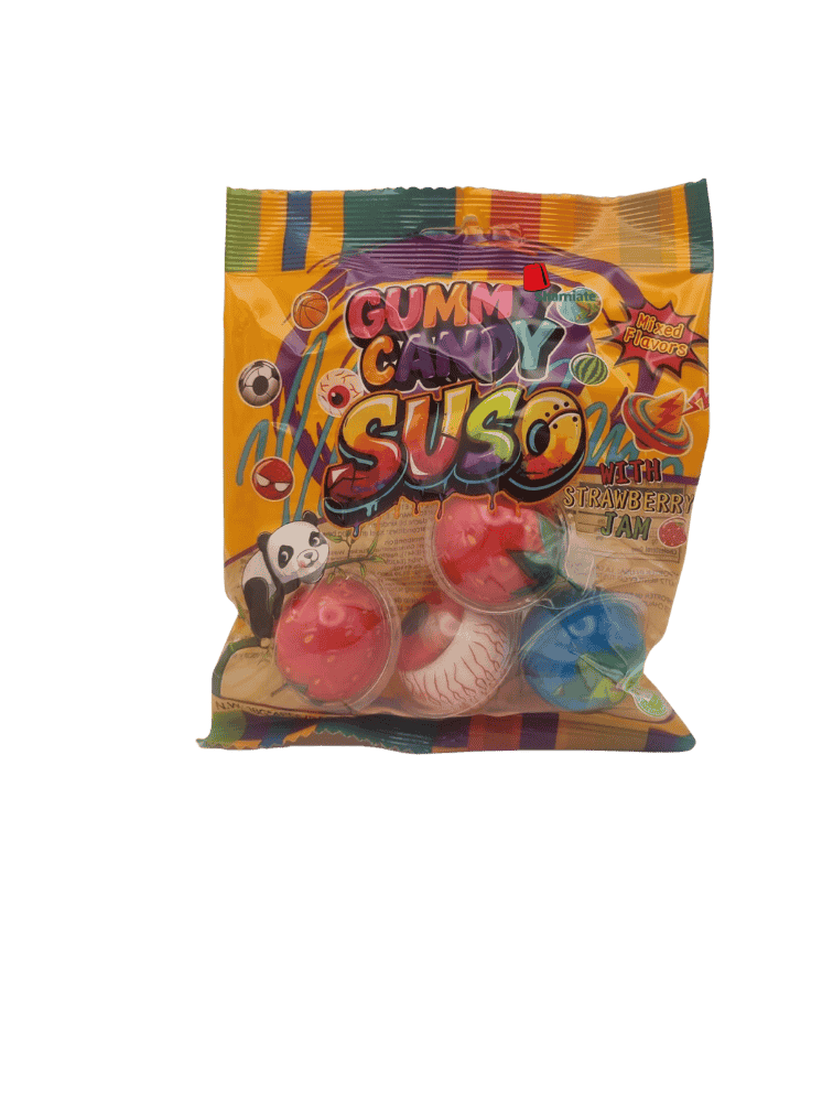 BONBONS GÉLIFIÉS, Orange (Gummy Candy Suso, 18gm x 4 x 80 Pièces)
