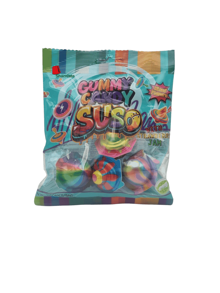 BONBONS GÉLIFIÉS, Vert (Gummy Candy Suso, 10 gm x 4 x 80 Pièces)