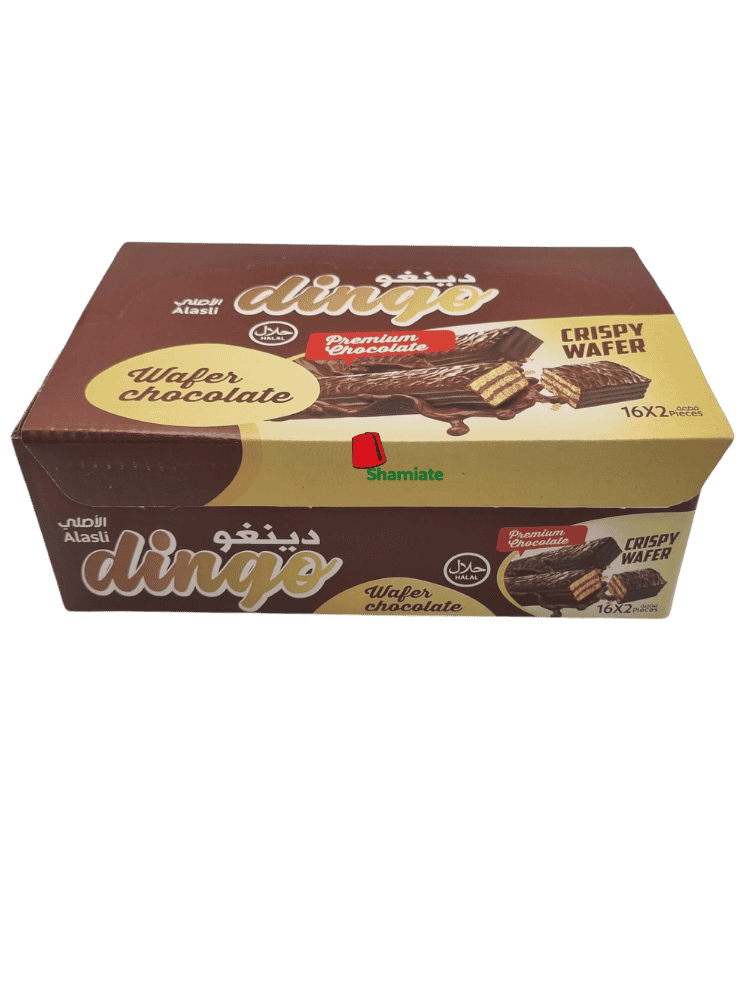 Biscuits Wafer (Dingo, Chocolat,16 x 21 gm, 12 Pièces)