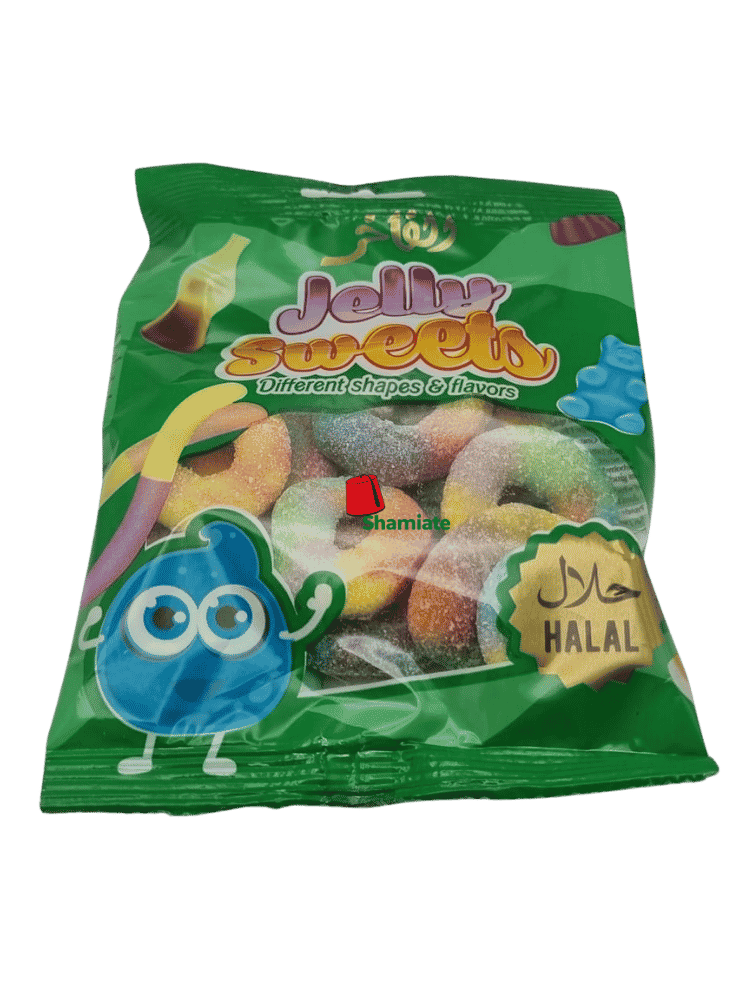 Bonbons Gélifiés Vert (Alfakhr, Arc en Ciel , 80 gm x 30 Pièces)