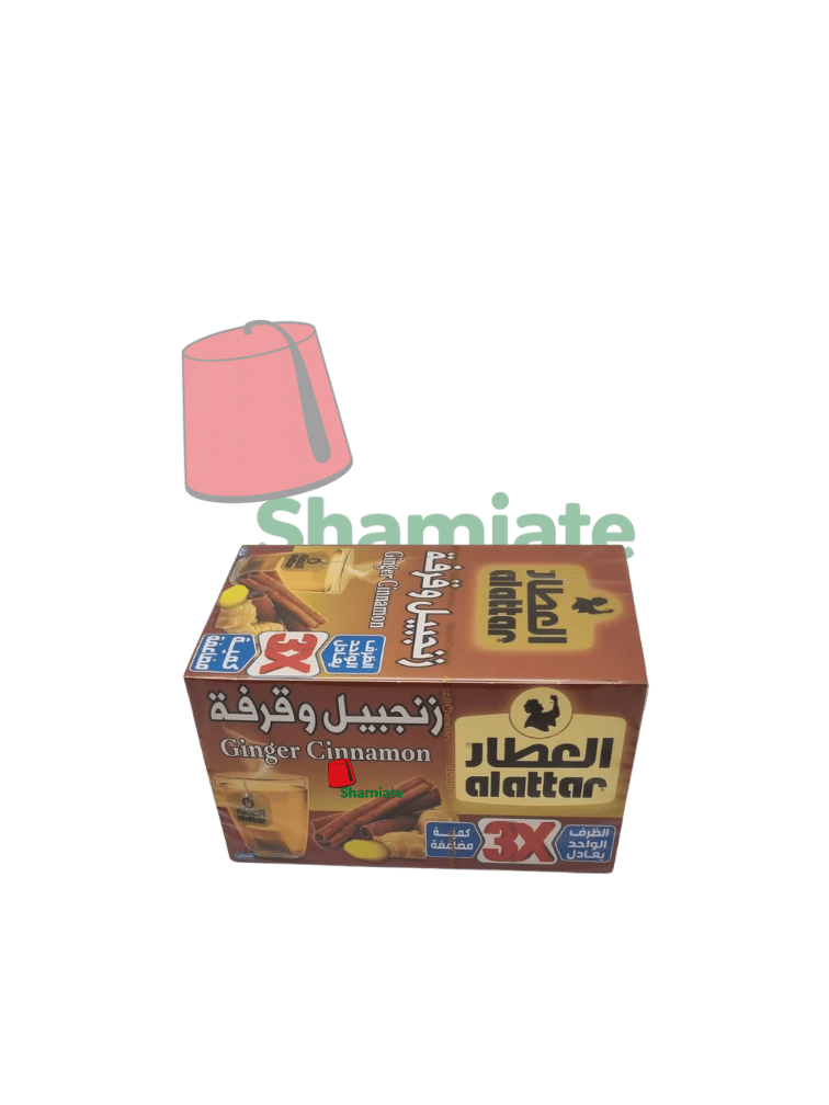Ginger and Cinnamon Tea (Alattar, Tea Bags, 12 x 18g, 24 Count)