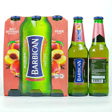 Bière Sans Alcool (Barbican, Pêche, 330 ml, 24 Pièces)