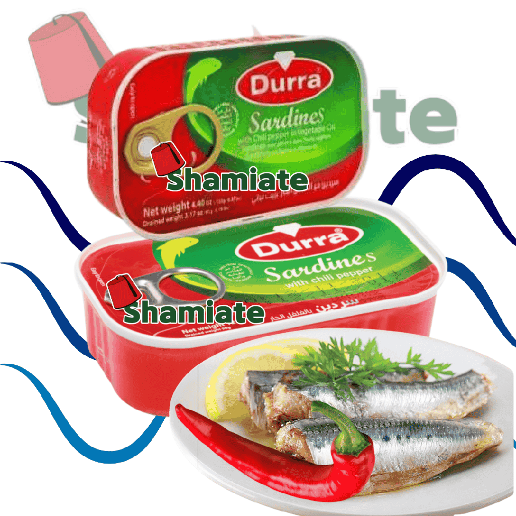Sardine En Conserve (Durra, Piquant à l'Huile, 125 gm, 50 Pièces)