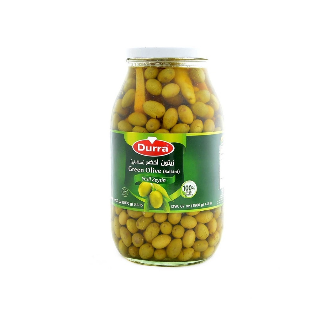 Olives Vertes Salkinis  (Durra, 2.9 Kg, 4 Pièces)