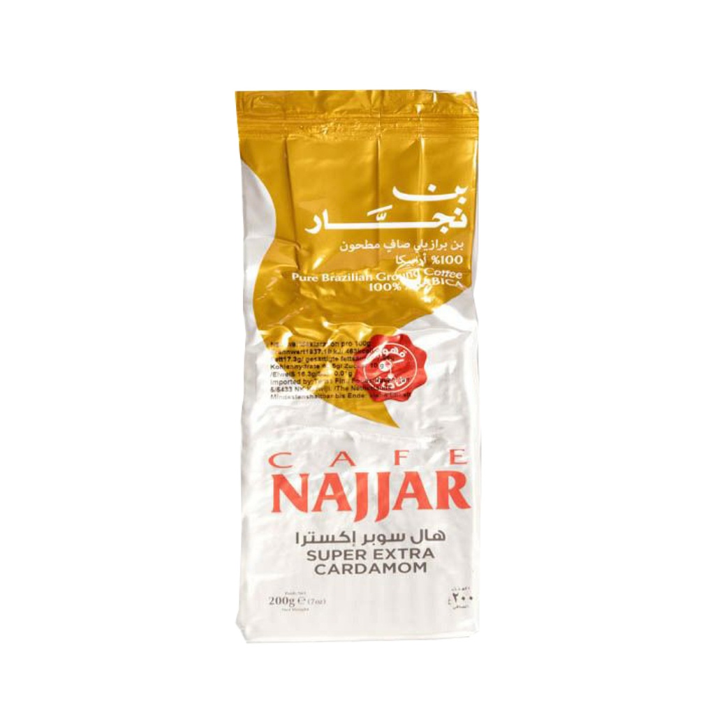 Café Arabe (Cafe Najjar, Cardamome Super Extra, 200 gm, 20 Pièces)