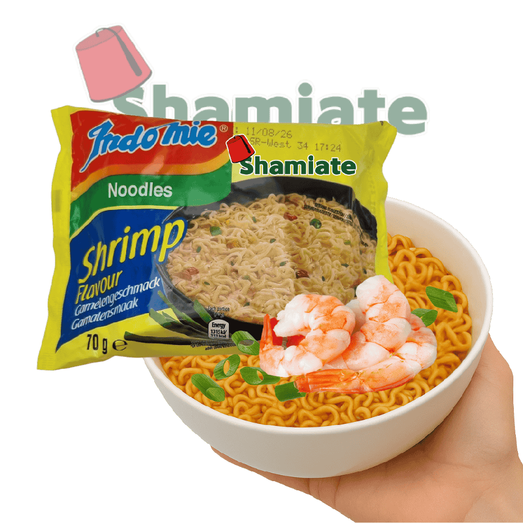 Instant Noodles (Indomie, Shrimp, 70 gm, 8 x 5 Pieces)