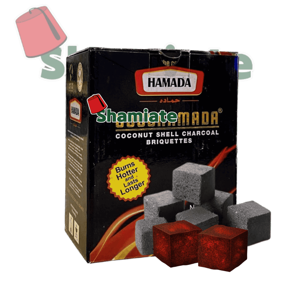 Shishaa Charcoal (Cocohamada, 26 x 26 x 26 mm, 1 Kg, 15 Pieces)