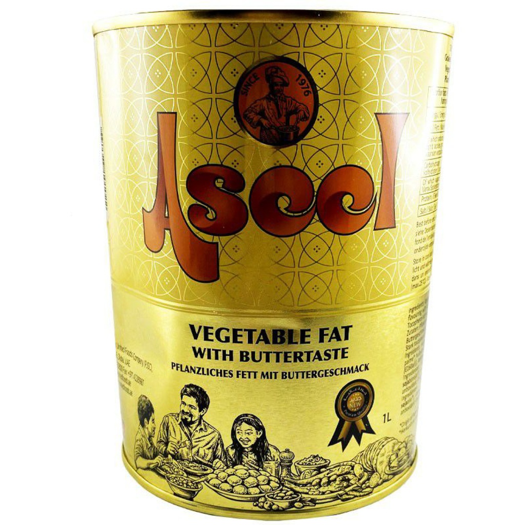 Ghee - Beurre Clarifié - Samen (Aseel, Végétal, 1 l, 12 Pièces)