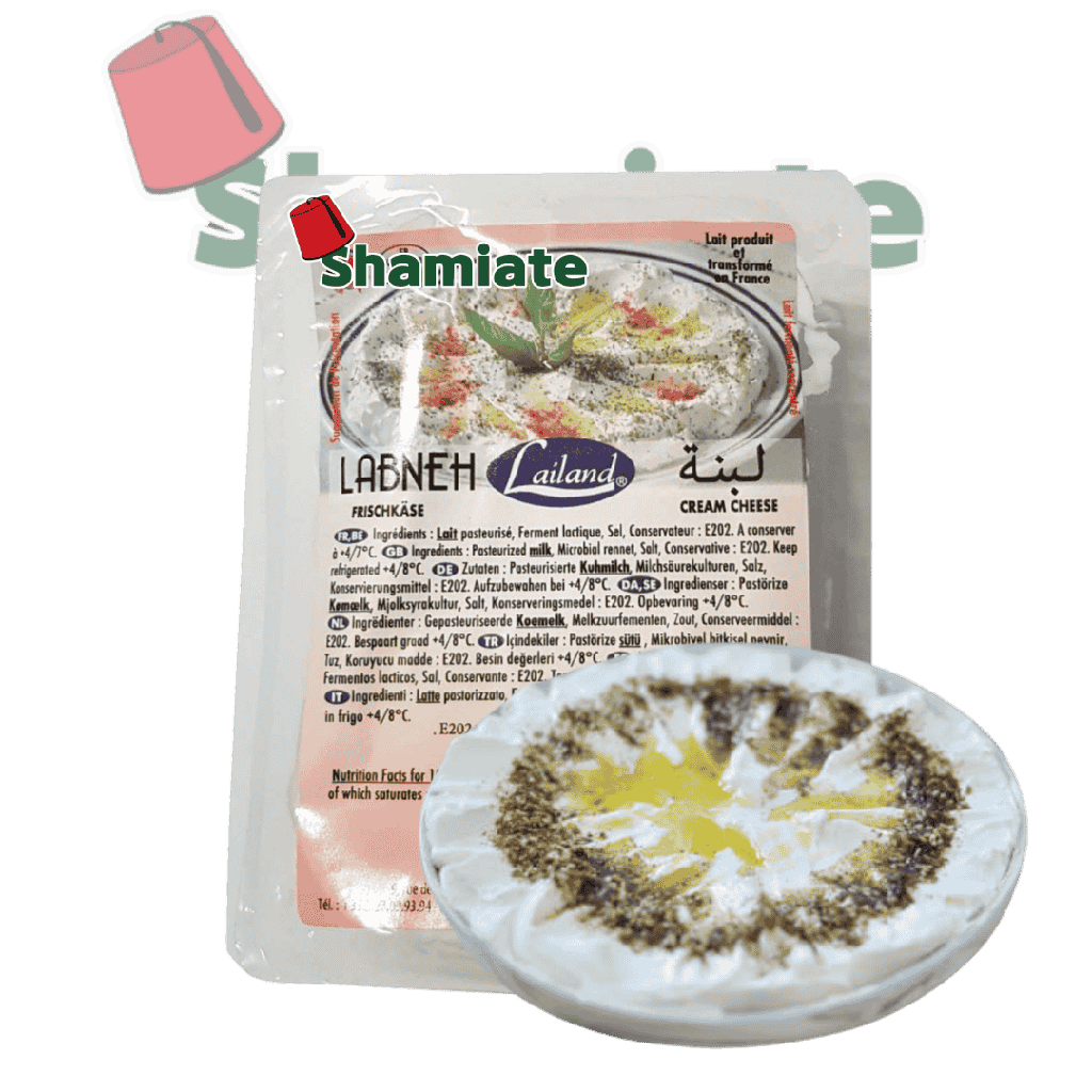 Labneh Natural (Lailand, Vacuum Packed, 200 gm, 25 Pieces)