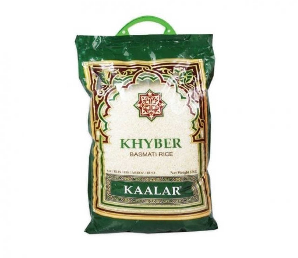 Riz Basmati (Kaalar, Khyber, 5 Kg, 4 Pièces)