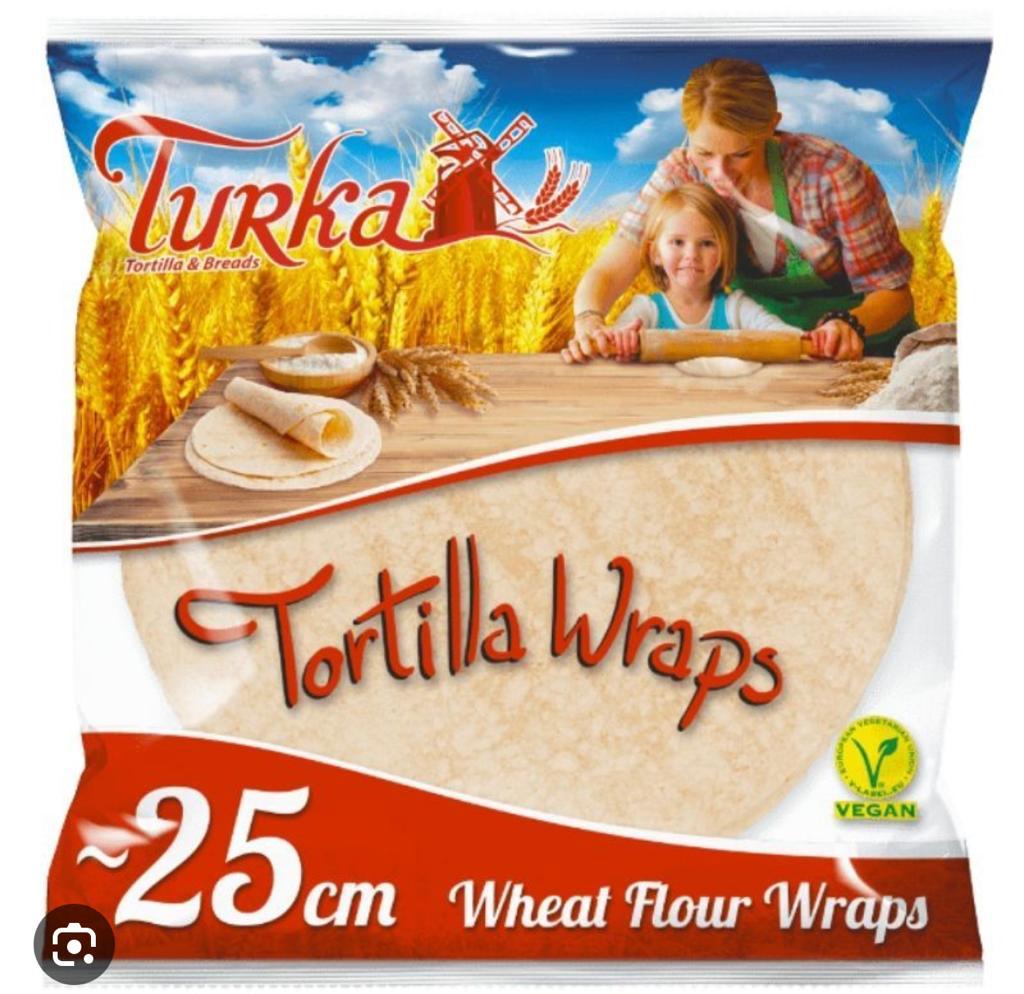 Tortillas (Turka, 25 cm x 8 unités, 12 Pièces)