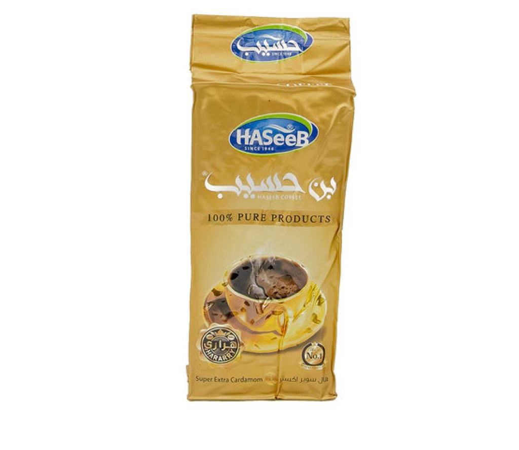 Café Arabe (Haseeb, Cardamome Super Extra, 200 gm, 25 Pièces)