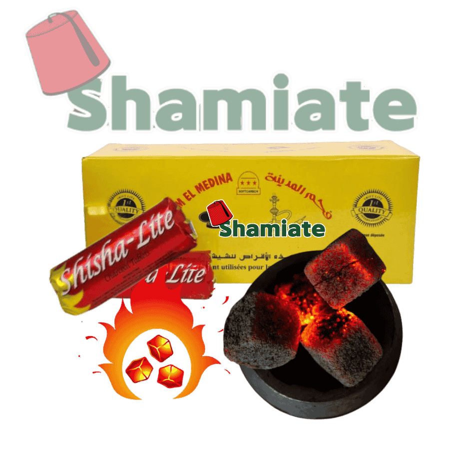 Charbon Shisha (El Medina, 120 X 33 mm, 800 gm, 10 Pièces)