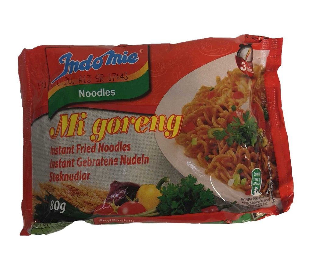 Instant Noodles (Indomie, Mi Goreng, 70 gm, 8 x 5 Pieces)