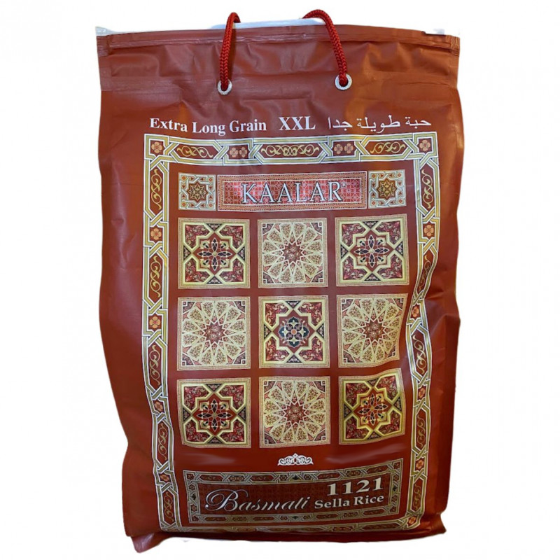 Riz Basmati (Kaalar, Sella, 1 Kg, 20 Pièces)