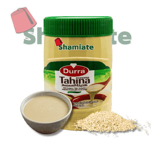 [2272 Tahina (Sesame Cream) (Durra, 400 gm, 12 Pieces) Tahina (Crème De Sésame) (Durra, 400 gm, 12 Pièces) Tahina (Creme De Sesame) (Durra, 400 gm, 12 Pieces)طحينة (الدرة, بلا, 400 غرام, 12 وحدة) ] Tahina (Sesame Cream) (Durra, 400 gm, 12 Pieces)