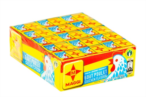 [7906 Chicken Broth (Maggi, Cube, 60 x 10 gm, 24 Pieces) Bouillon de Poulet (Maggi, Cube, 60 x 10 gm, 24 Pièces) Bouillon de Poulet (Maggi, Cube, 60 x 10 gm, 24 Pieces)مرقة دجاج (ماجي, مكعب, 60 x 10 غرام, 24 وحدة) ] مرقة دجاج (ماجي, مكعب, 60 x 10 غرام, 24 وحدة)