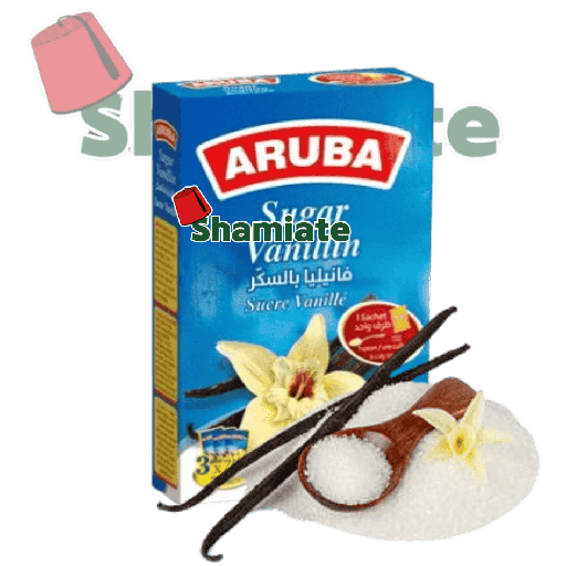 [2334 Vanillin Sugar (Aruba, Cardboard Box, 100 gm, 24 Pieces) Sucre Vanillé (Aruba, Boîte Carton, 100 gm, 24 Pièces) Sucre Vanille (Aruba, Boite Carton, 100 gm, 24 Pieces)سكر الفانيليا (أروبا, علبة كرتون, 100 غرام, 24 وحدة) ] Sucre Vanillé (Aruba, Boîte Carton, 100 gm, 24 Pièces)