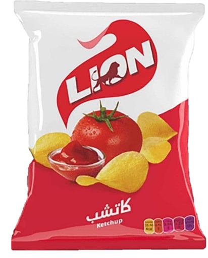 [8052 Chips (Lion, Ketchup, 90 gm, 15 Pieces) Chips (Lion, Ketchup, 90 gm, 15 Pièces) Chips (Lion, Ketchup, 90 gm, 15 Pieces)شيبس (ليون, كاتشب, 90 غرام, 15 وحدة) ] Chips (Lion, Ketchup, 90 gm, 15 Pièces)