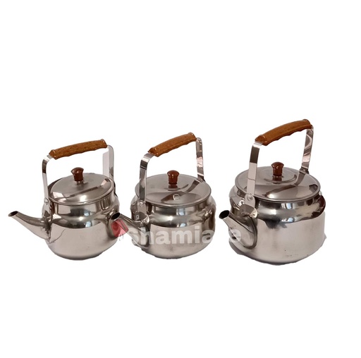 [8071 Oriental Teapot (Stainless Steel, 1 x 0,75 l / 1 x 1 l / 1 x 1,5 l, 1 Piece) Théière Orientale (Inox, 1 x 0,75 l / 1 x 1 l / 1 x 1,5 l, 1 Pièce) Theiere Orientale (Inox, 1 x 0,75 l / 1 x 1 l / 1 x 1,5 l, 1 Piece)إبريق شاي (بلا, استانلس ستيل, 1 x 0,75 / 1 x 1 / 1 x 1,5 (لتر), 1 وحدة) ] Oriental Teapot (Stainless Steel, 1 x 0,75 l / 1 x 1 l / 1 x 1,5 l, 1 Piece)