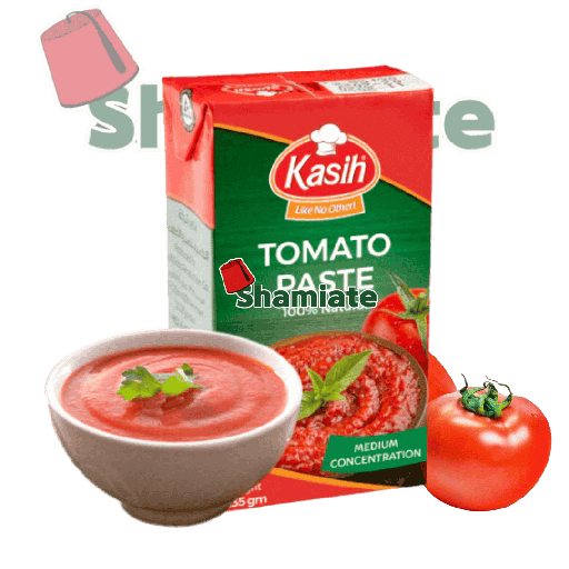 [8073 Tomato puree (Kasih, 135 gm, 1 x 4 x 12 Pieces) Purée de Tomates (Kasih, 135 gm, 1 x 4 x 12 Pièces) Puree de Tomates (Kasih, 135 gm, 1 x 4 x 12 Pieces)معجون الطماطم (الكسيح, بلا, 135 غرام, 1 x 4 x 12 وحدة) ] معجون الطماطم (الكسيح, بلا, 135 غرام, 1 x 4 x 12 وحدة)