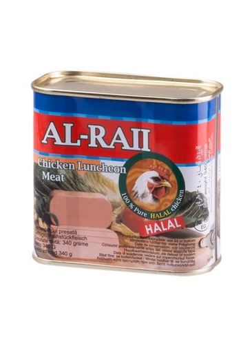 [2481 Canned Poultry Luncheon (Al Raii, 340 gm, 24 Pieces) Luncheon Viande De Poulet (Al Raii, 340 gm, 24 Pièces) Luncheon Viande De Poulet (Al Raii, 340 gm, 24 Pieces)لحم دجاج معلب (الراعي, بلا, 340 غرام, 24 وحدة) ] Luncheon Viande De Poulet (Al Raii, 340 gm, 24 Pièces)
